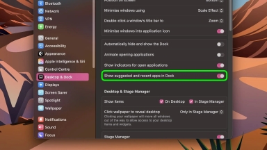چگونه تعداد اپلیکیشن‌های اخیر را در داک مک افزایش یا کاهش دهیم؟