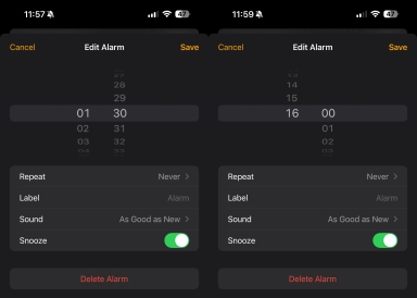 وقتی کسی واقعاً به انتهای انتخابگر زمان هشدار iPhone رسید!