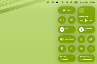 چگونه کنترل کامل کنترل سنتر را در macOS Tahoe به دست آوریم؟