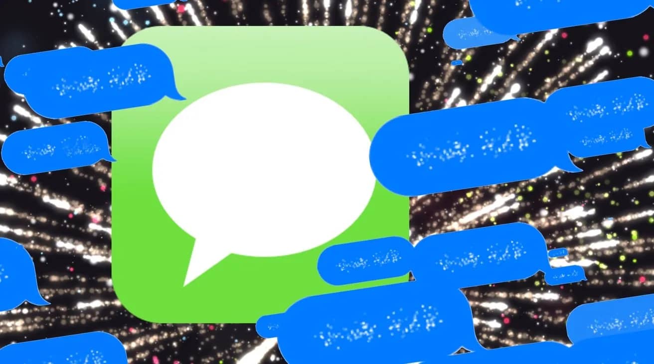 آموزش ارسال افکت‌های جذاب مانند آتش‌بازی و بادکنک در iMessage