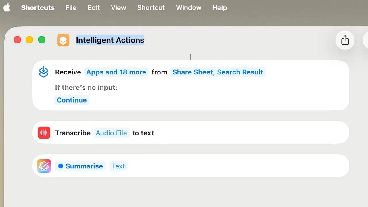 هوش مصنوعی اپل بعد از اضافه شدن به شورتکات‌های macOS 26 کاربردی‌تر شد