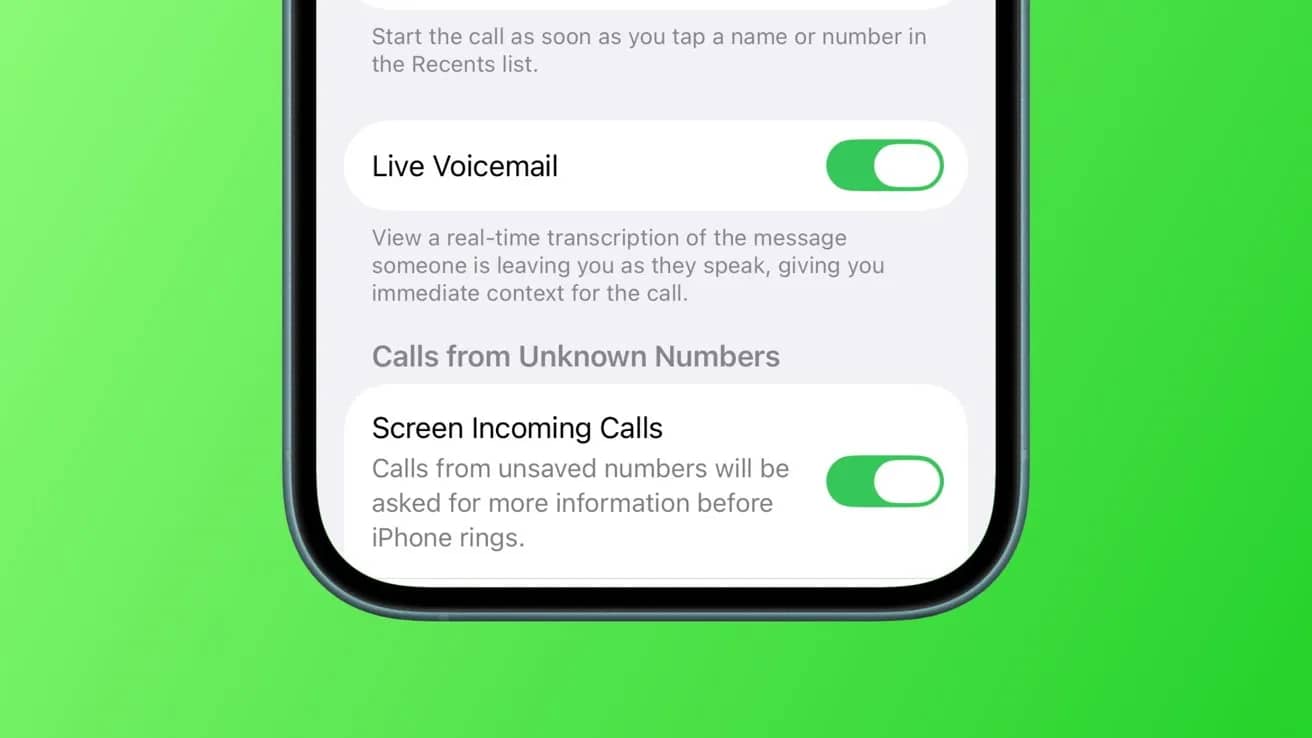 iOS 26 با ابزار جدید گزارش اسپم تماس صوتی و فیلترینگ هوشمند