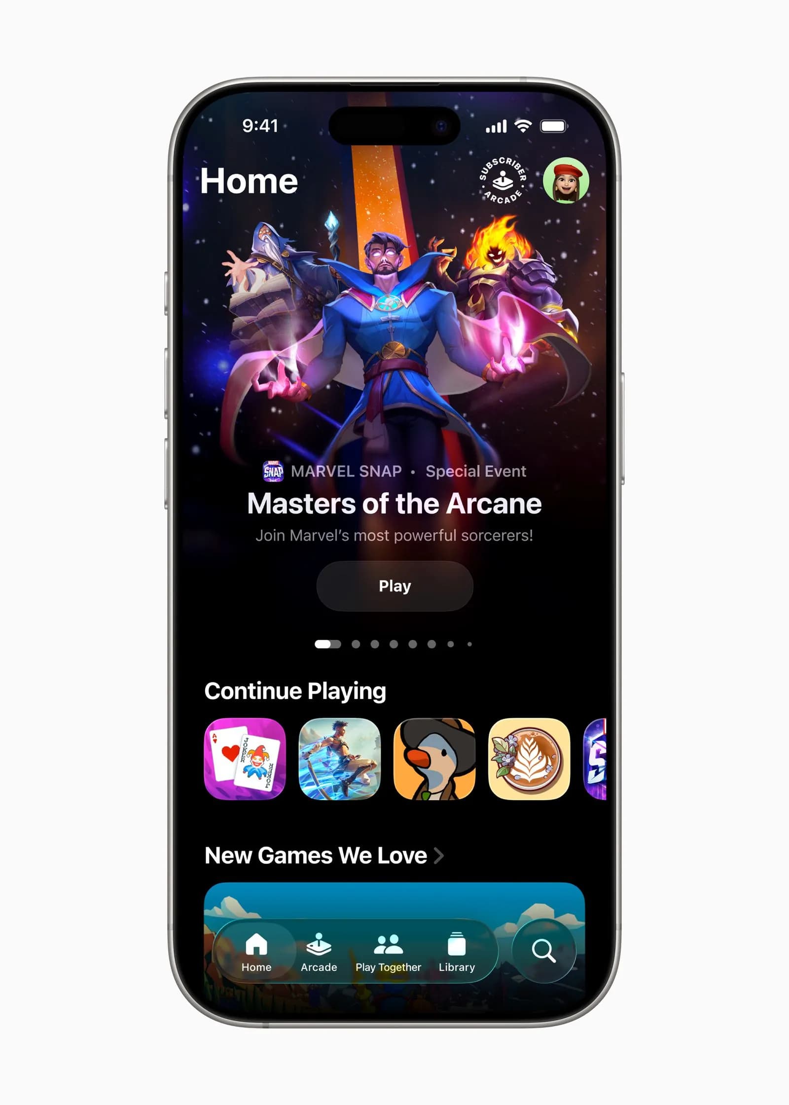 برنامه Apple Games در iOS 26