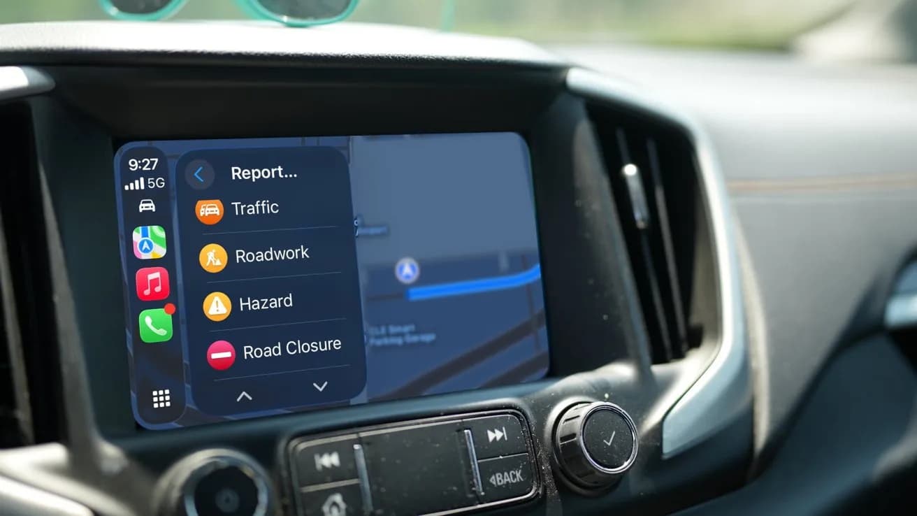 انواع حوادث جدید در نقشه‌های CarPlay