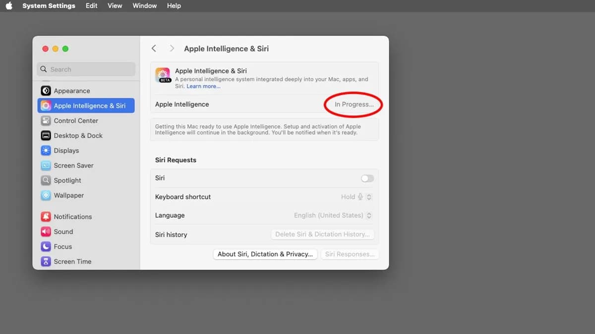 منتظر نصب و راه‌اندازی Apple Intelligence باشید.