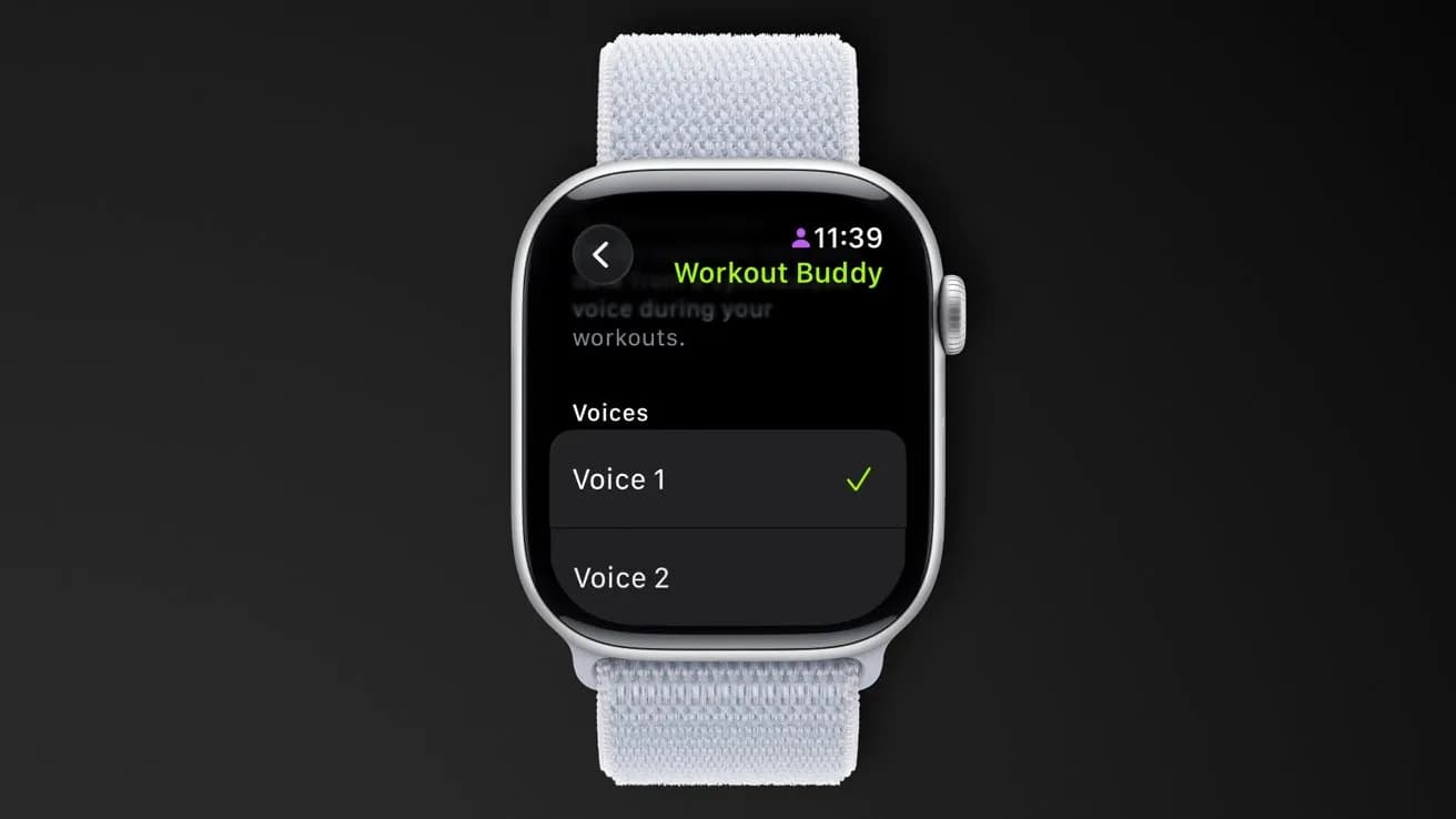 نمایش صفحه ساعت هوشمند با امکانات Workout Buddy