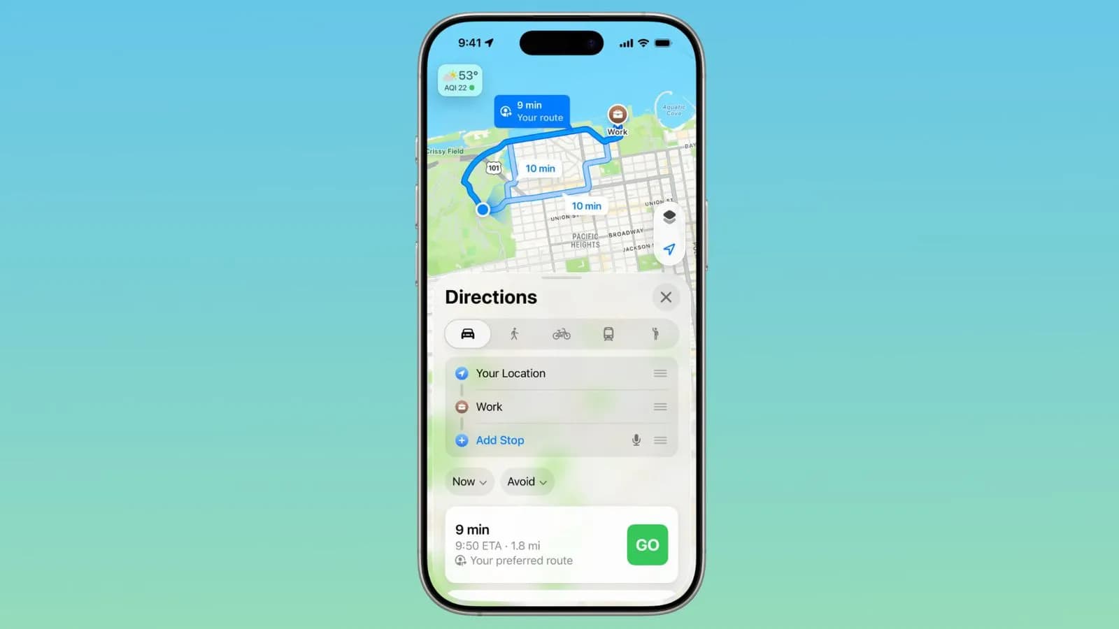 هشدار مسیرهای پرترافیک در Apple Maps iOS 26