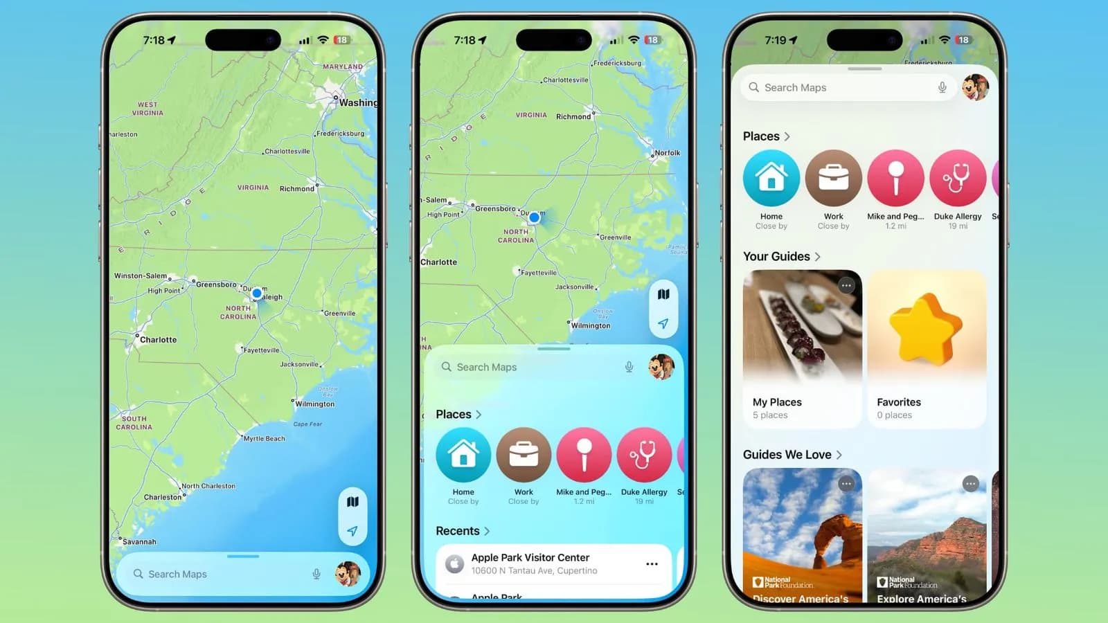 رابط کاربری جدید Apple Maps در iOS 26