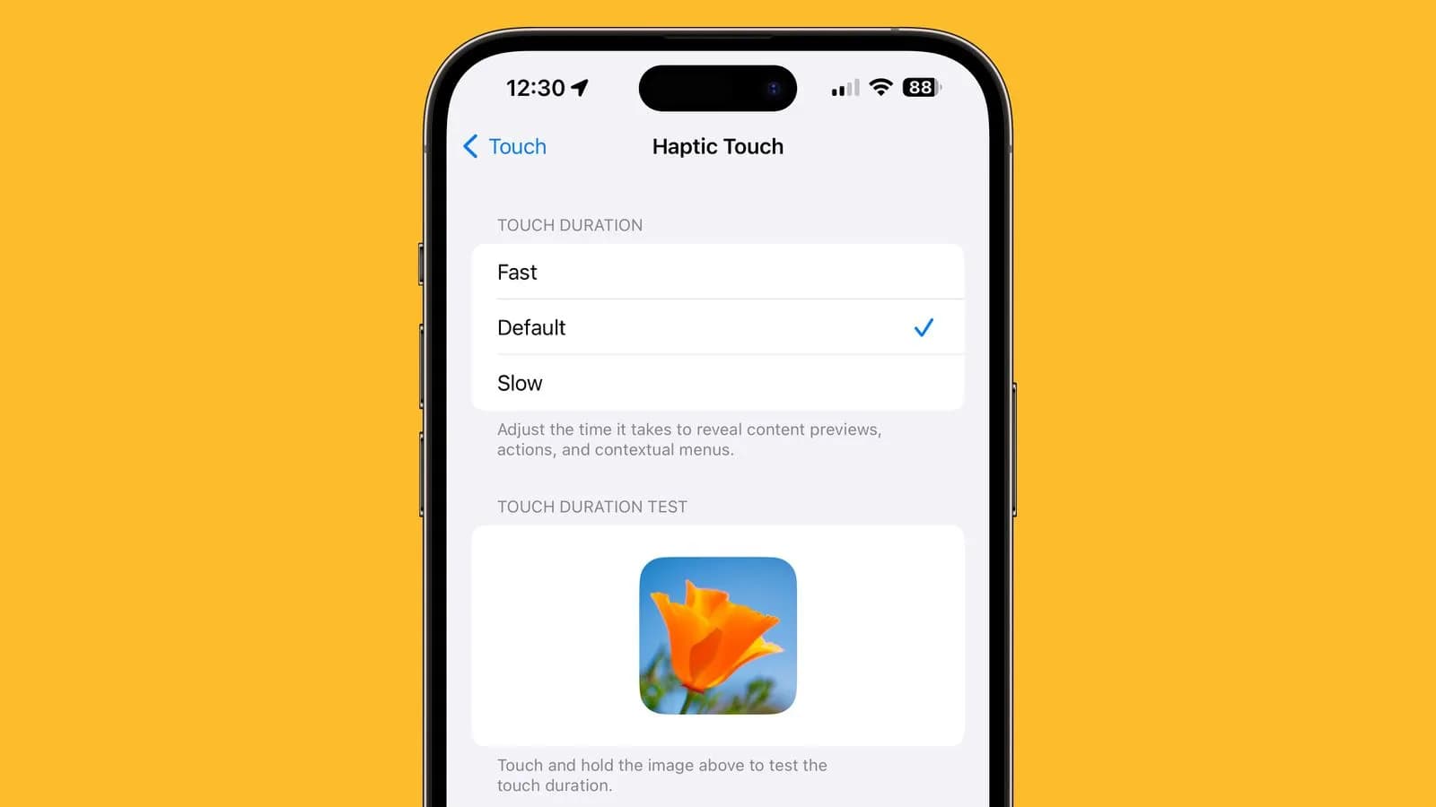 افزایش سرعت Haptic Touch در iOS 17