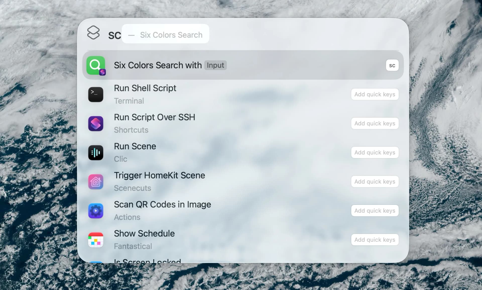 macOS Tahoe Spotlight