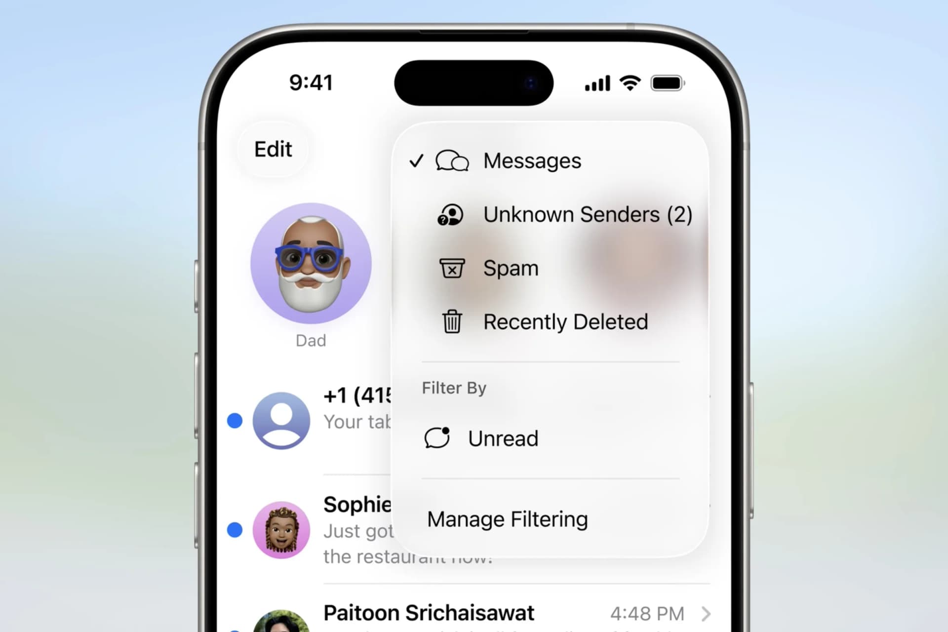 iOS 26 Message Filters