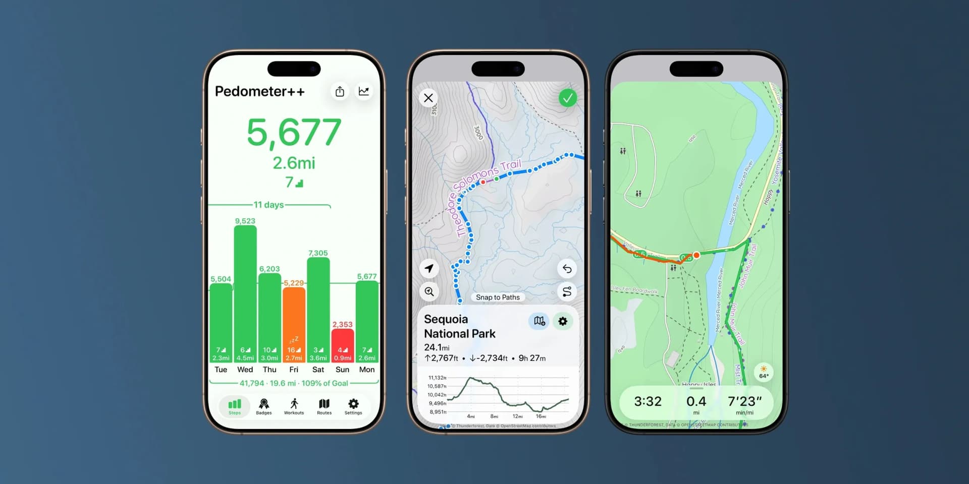 تصویر اپلیکیشن Pedometer++ 7