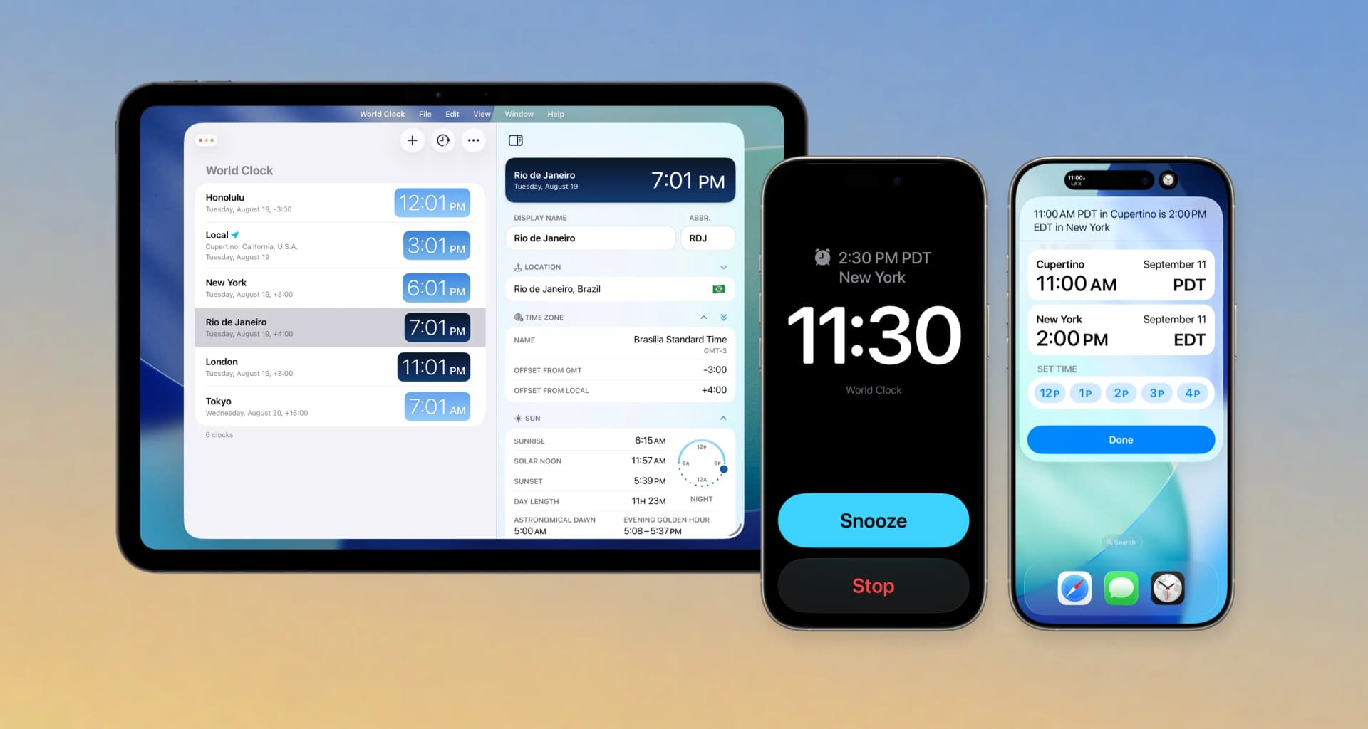 تصویر اپلیکیشن World Clock Widgets