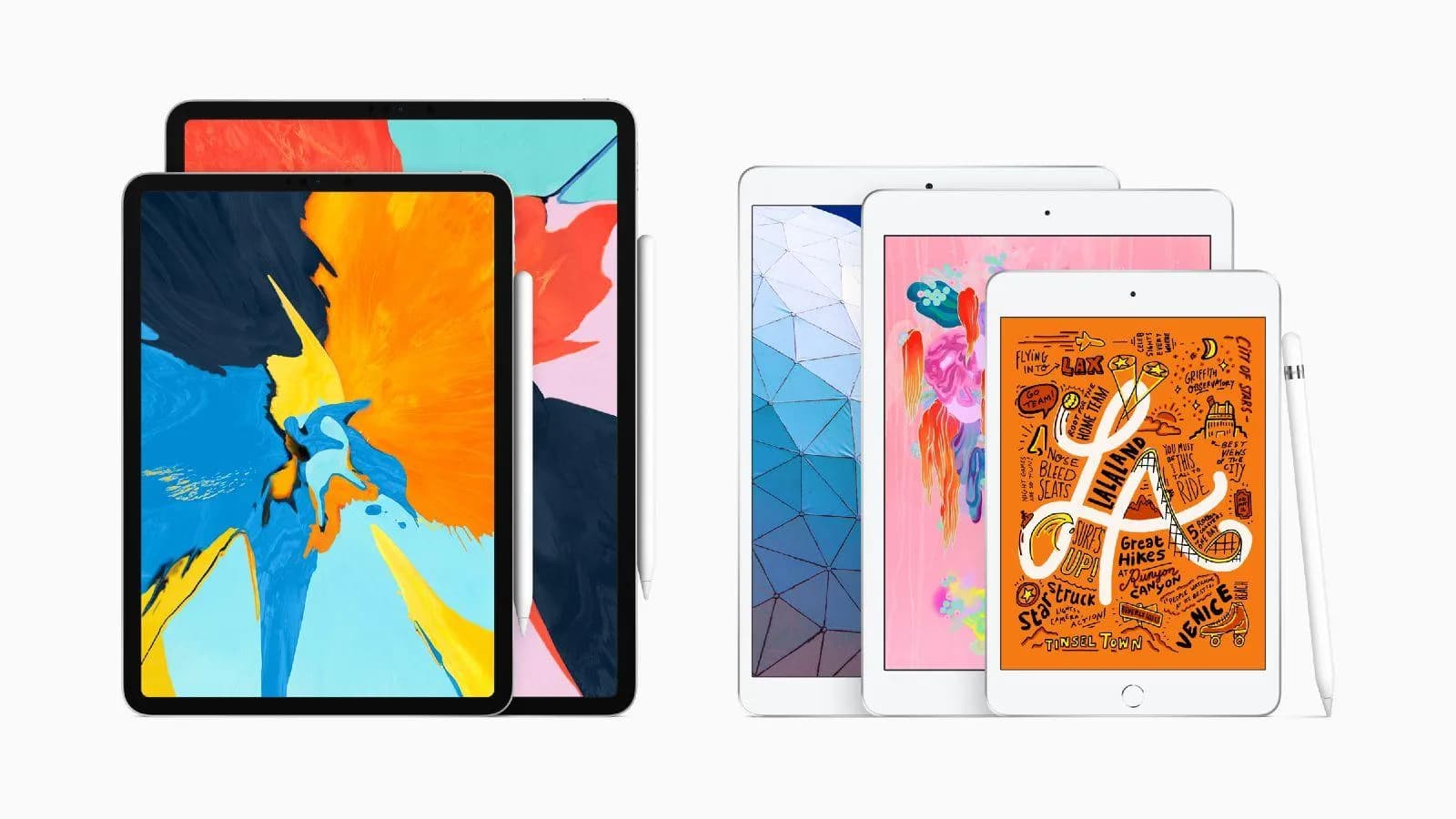 مدل‌های مختلف آیپد Apple