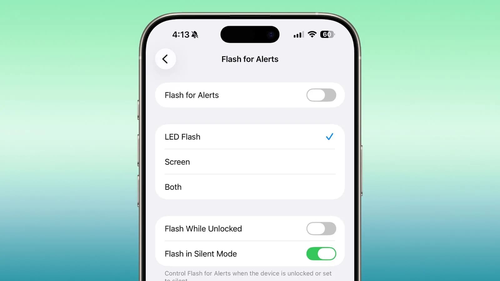 ios 26 2 flash alert
