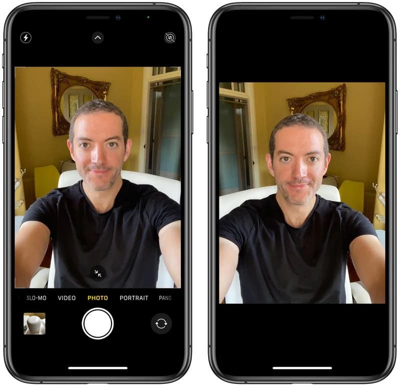 فعال کردن گزینه Mirror برای آینه کردن سلفیها در آیفون