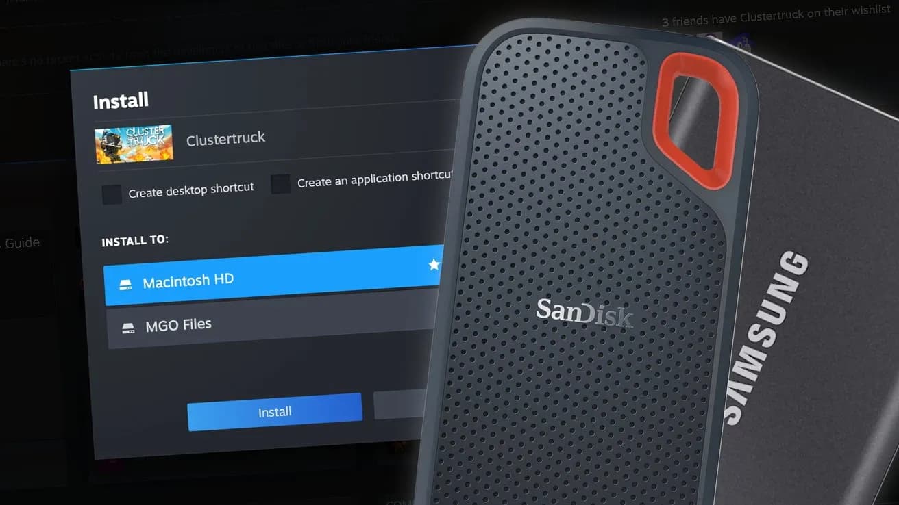 نحوه نصب بازی‌های macOS از Steam و App Store روی هارد اکسترنال