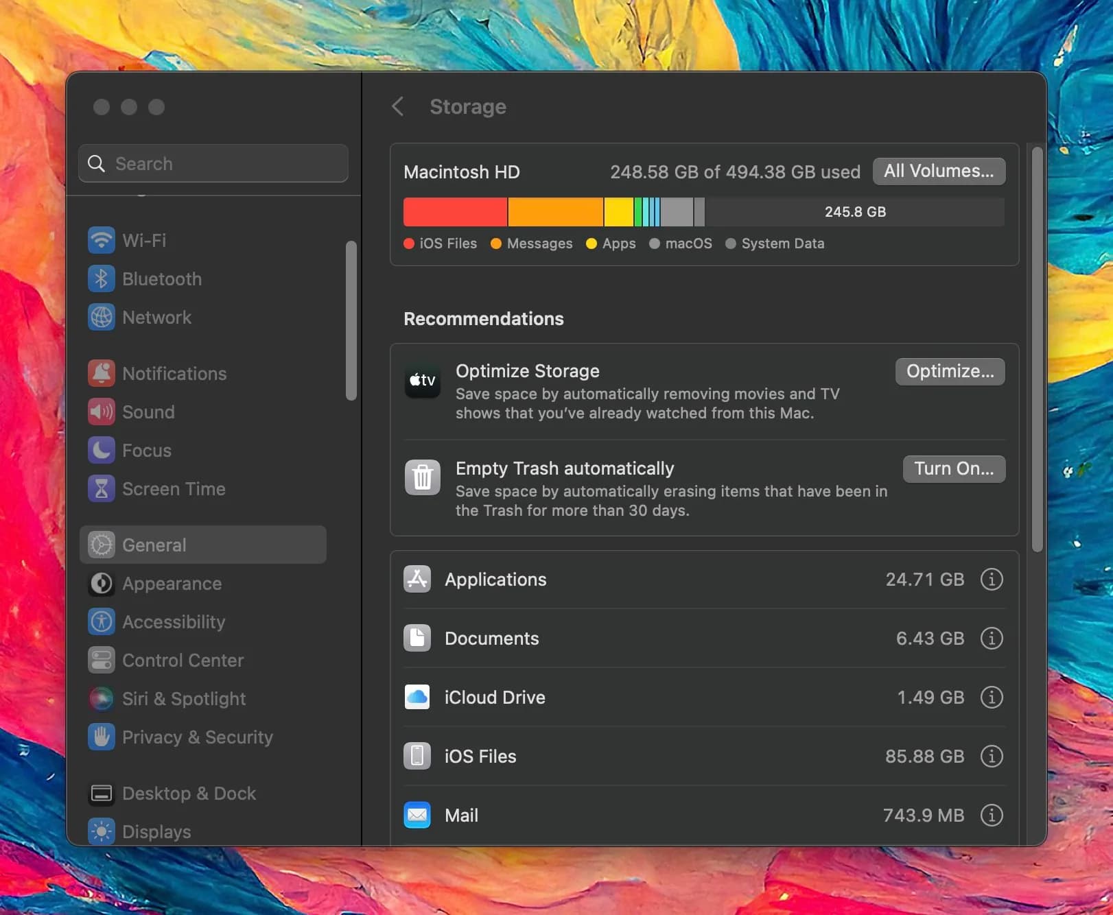 تنظیمات سیستم برای مدیریت حافظه در macOS تنظیمات سیستم برای مدیریت حافظه در macOS