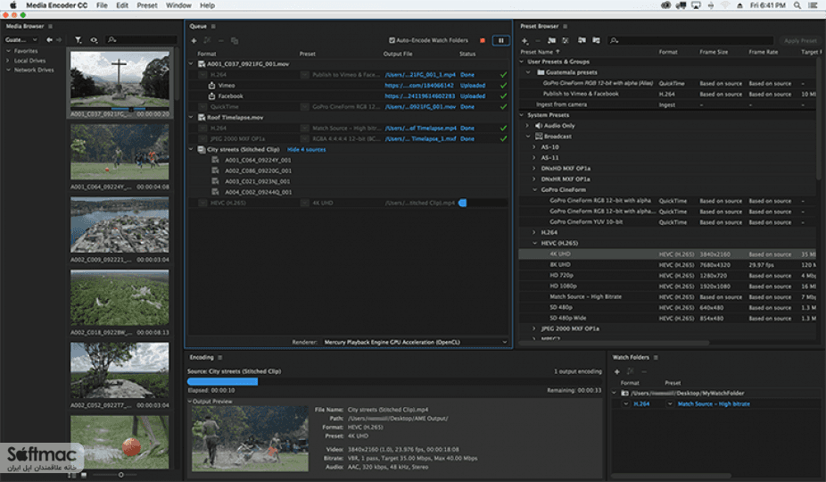 اسکرینشات 3 Adobe Media Encoder