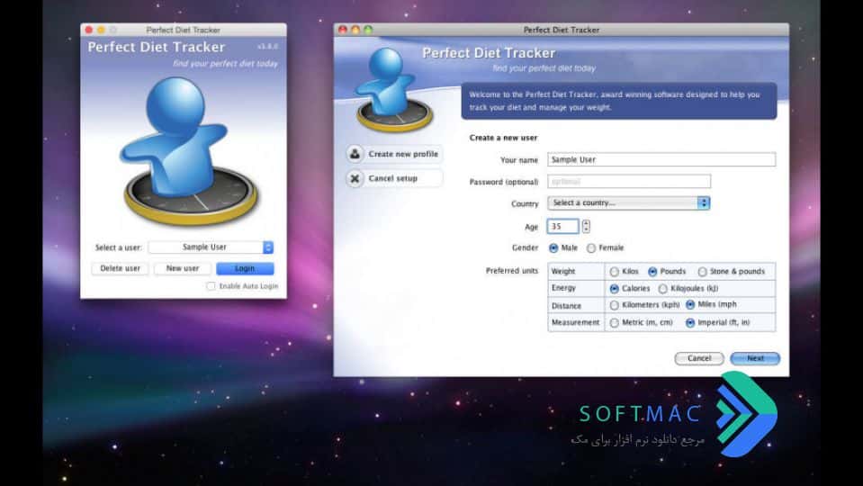 اسکرینشات 3 Perfect Diet Tracker