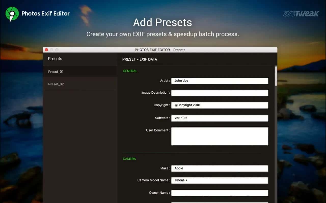 اسکرینشات 3 Photos Exif Editor