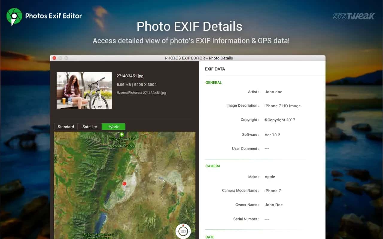 اسکرینشات 2 Photos Exif Editor
