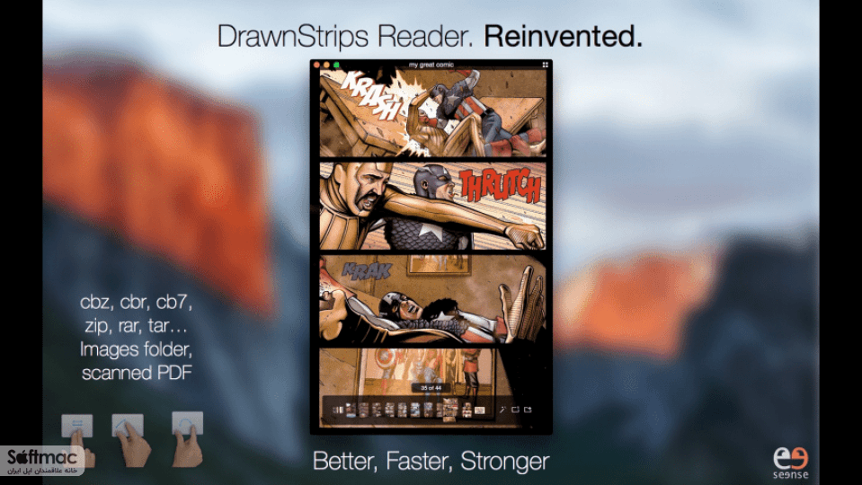 اسکرینشات 1 DrawnStrips Reader