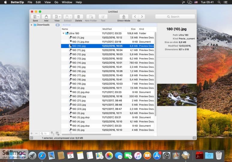 اسکرینشات 1 BetterZip