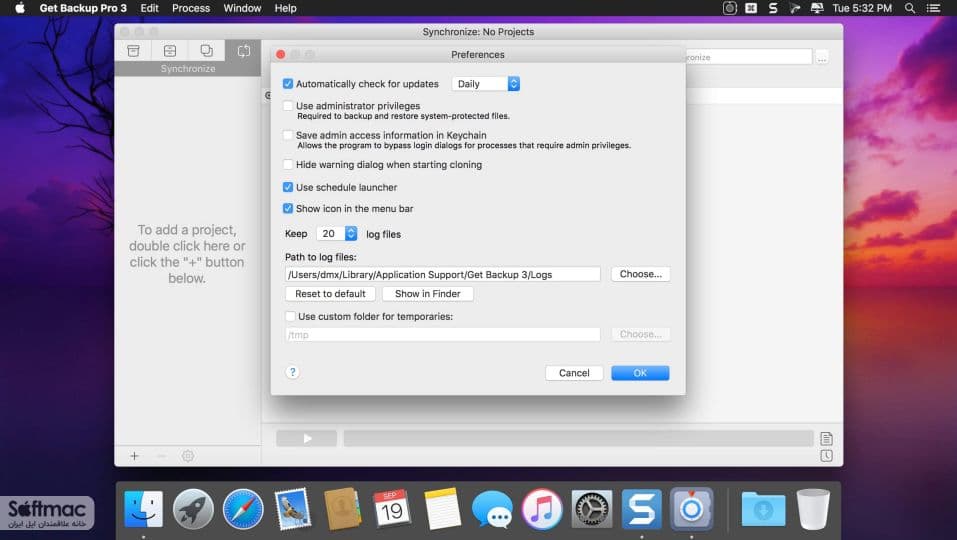 اسکرینشات 1 Get Backup Pro