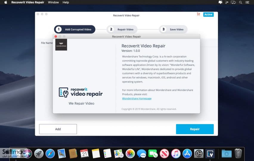 اسکرینشات 1 Recoverit Video Repair