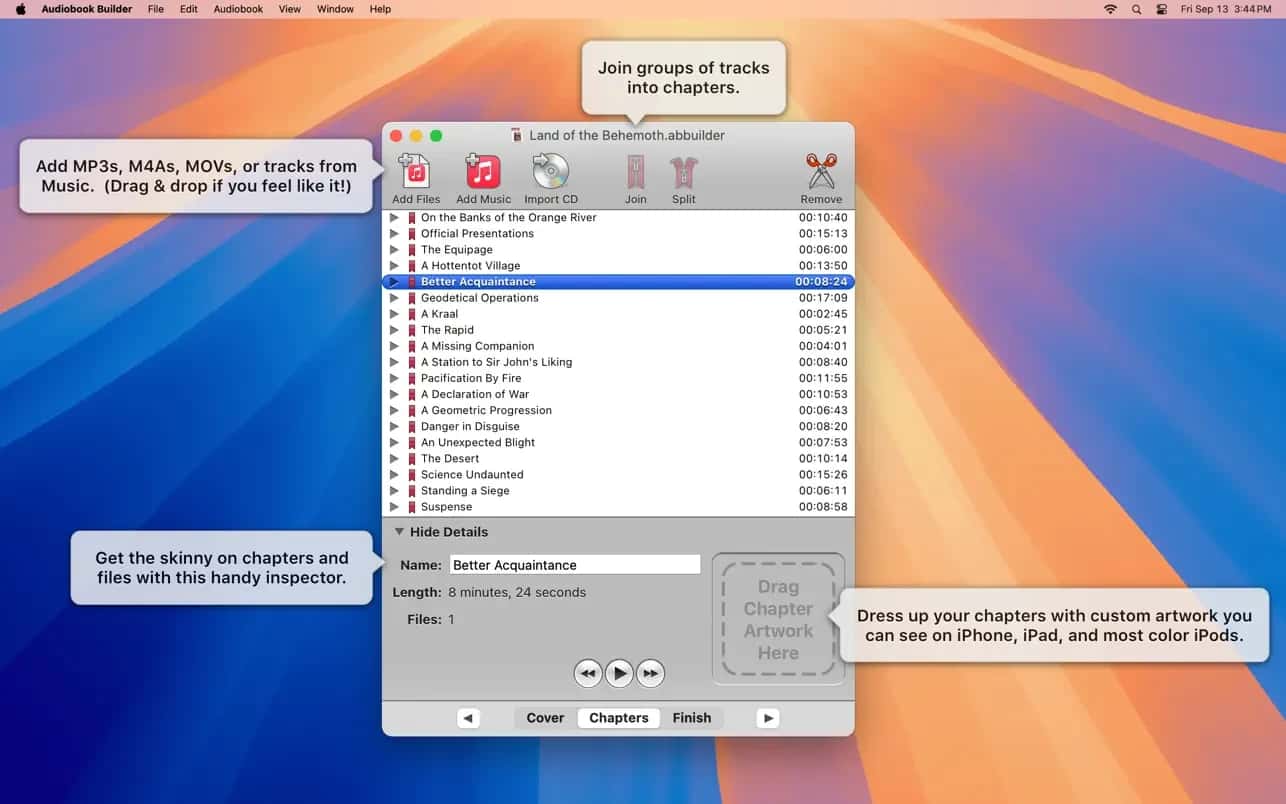 اسکرینشات 2 Audiobook Builder