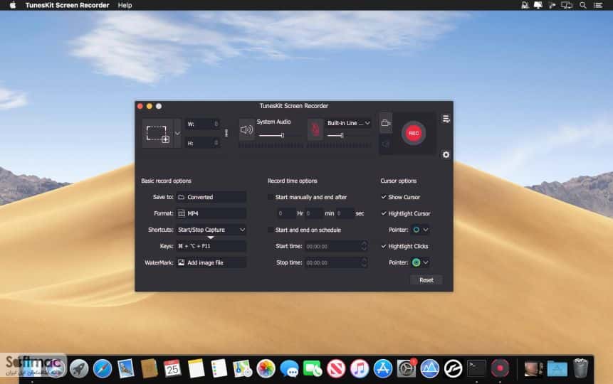 اسکرینشات 2 TunesKit Screen Recorder