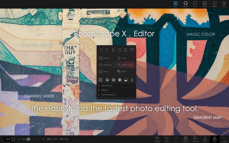 اسکرینشات 1 PhotoScape X Pro