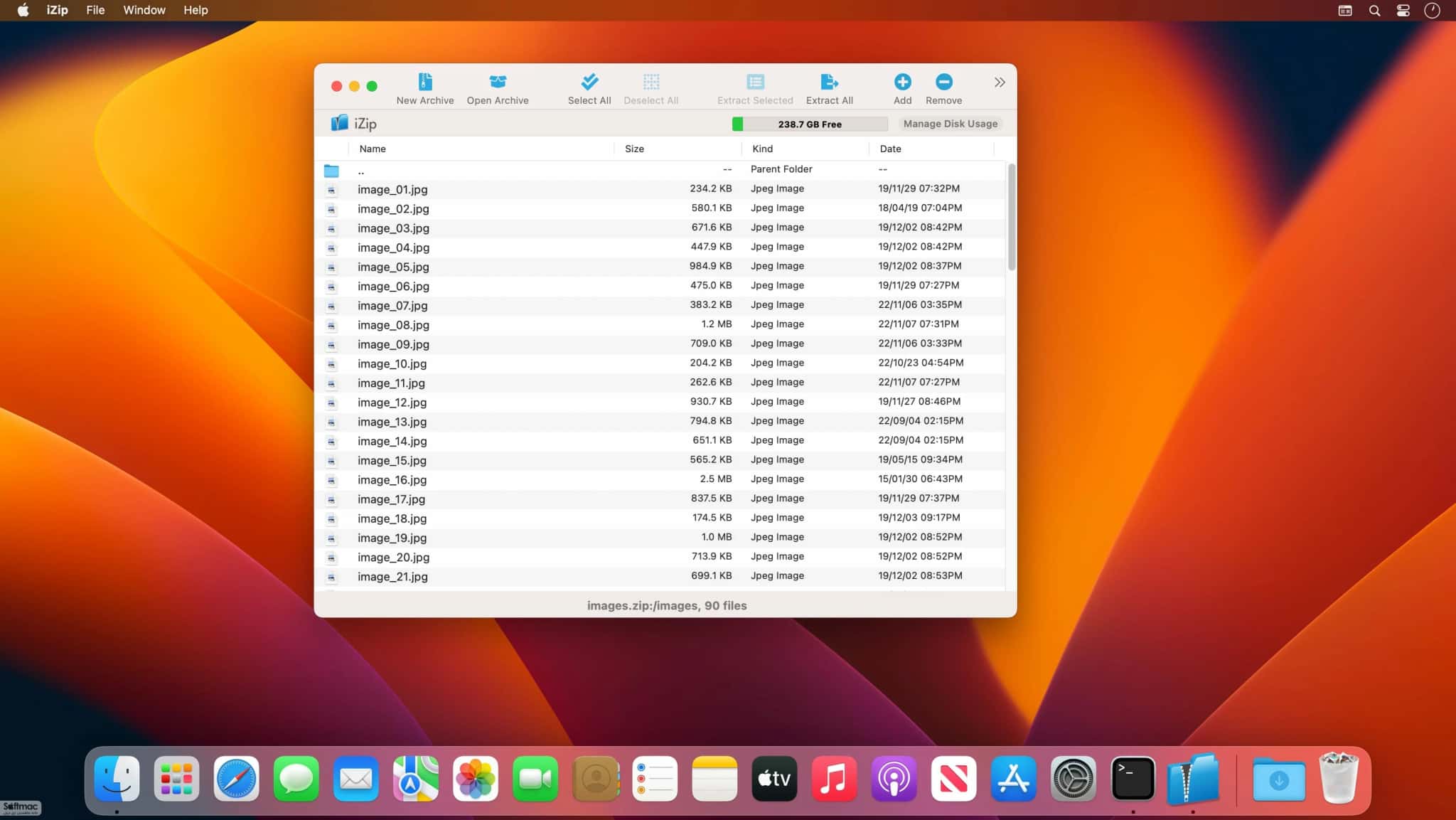 اسکرینشات 3 iZip Archiver Pro
