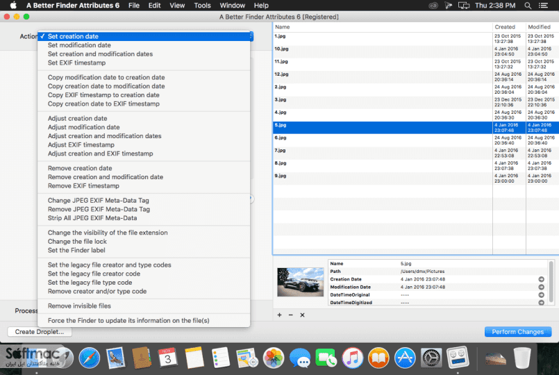 اسکرینشات 2 A Better Finder Attributes