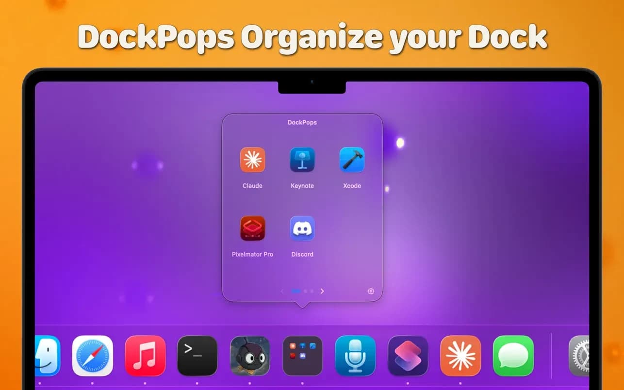 اسکرینشات 1 DockPops