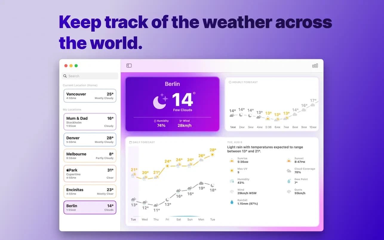 اسکرینشات 1 Mercury Weather