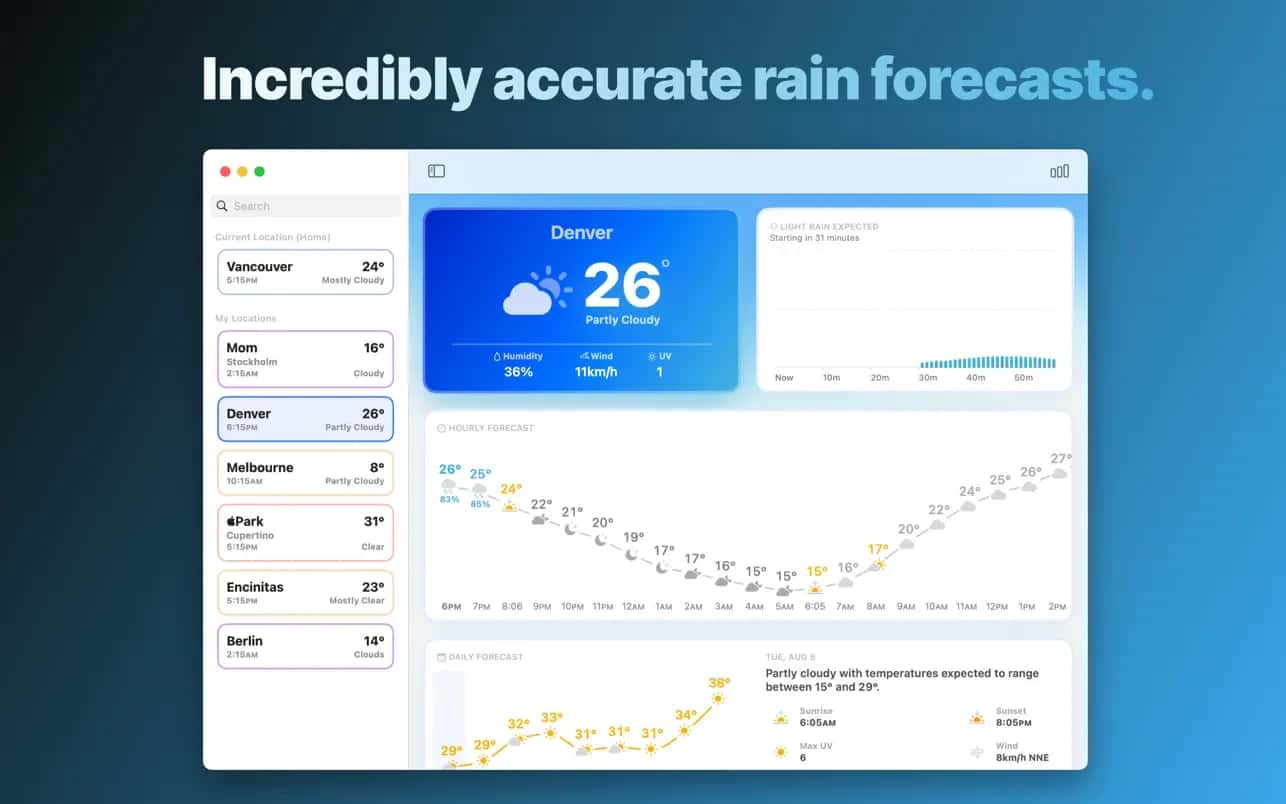 اسکرینشات 2 Mercury Weather