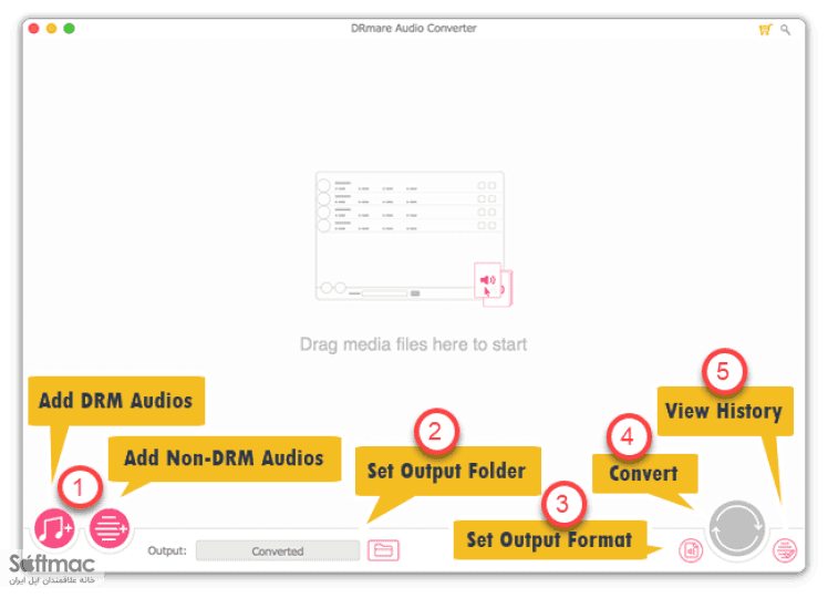 اسکرینشات 3 DRmare Audio Converter