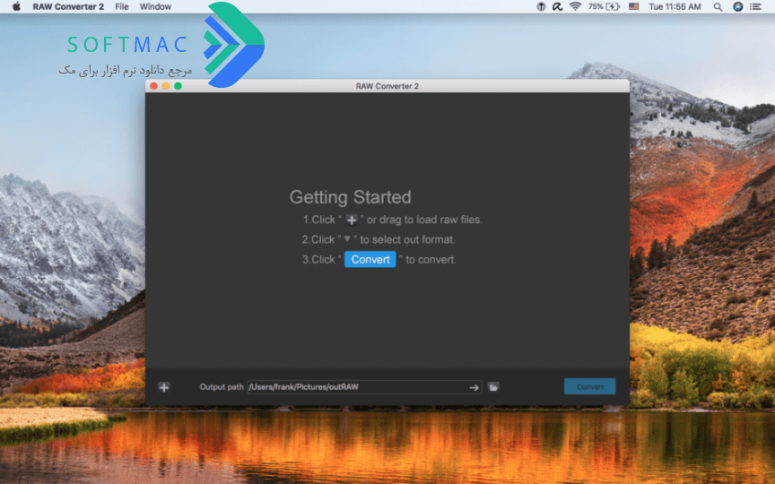 اسکرینشات 1 RAW Converter