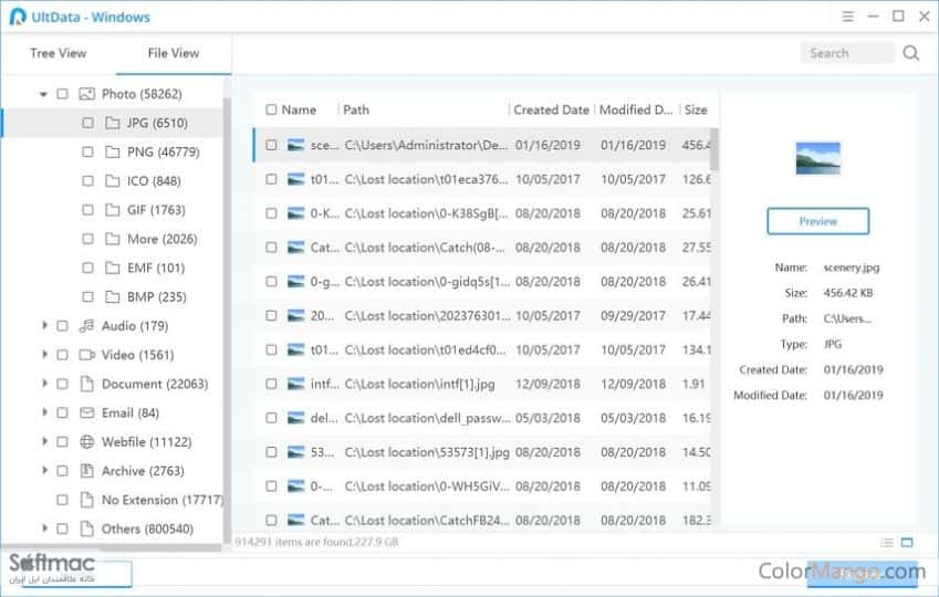 اسکرینشات 3 Tenorshare UltData