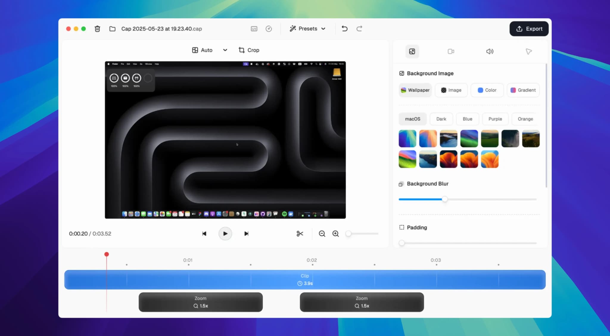 اسکرینشات 1 Cap Pro