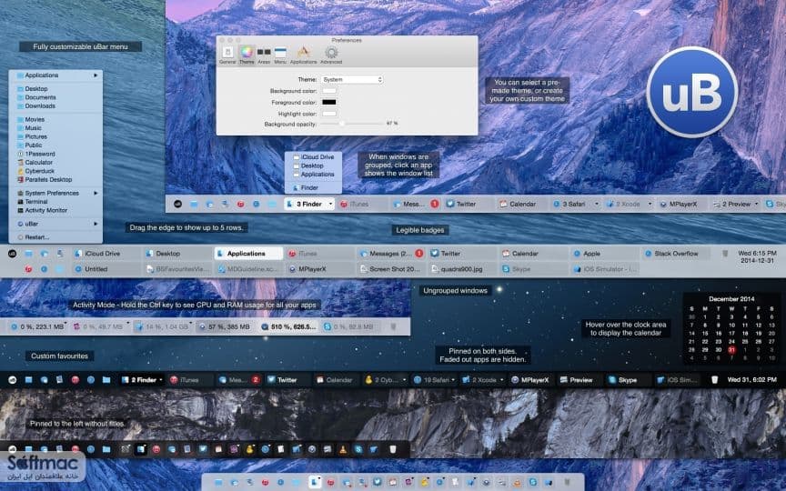 اسکرینشات 1 uBar