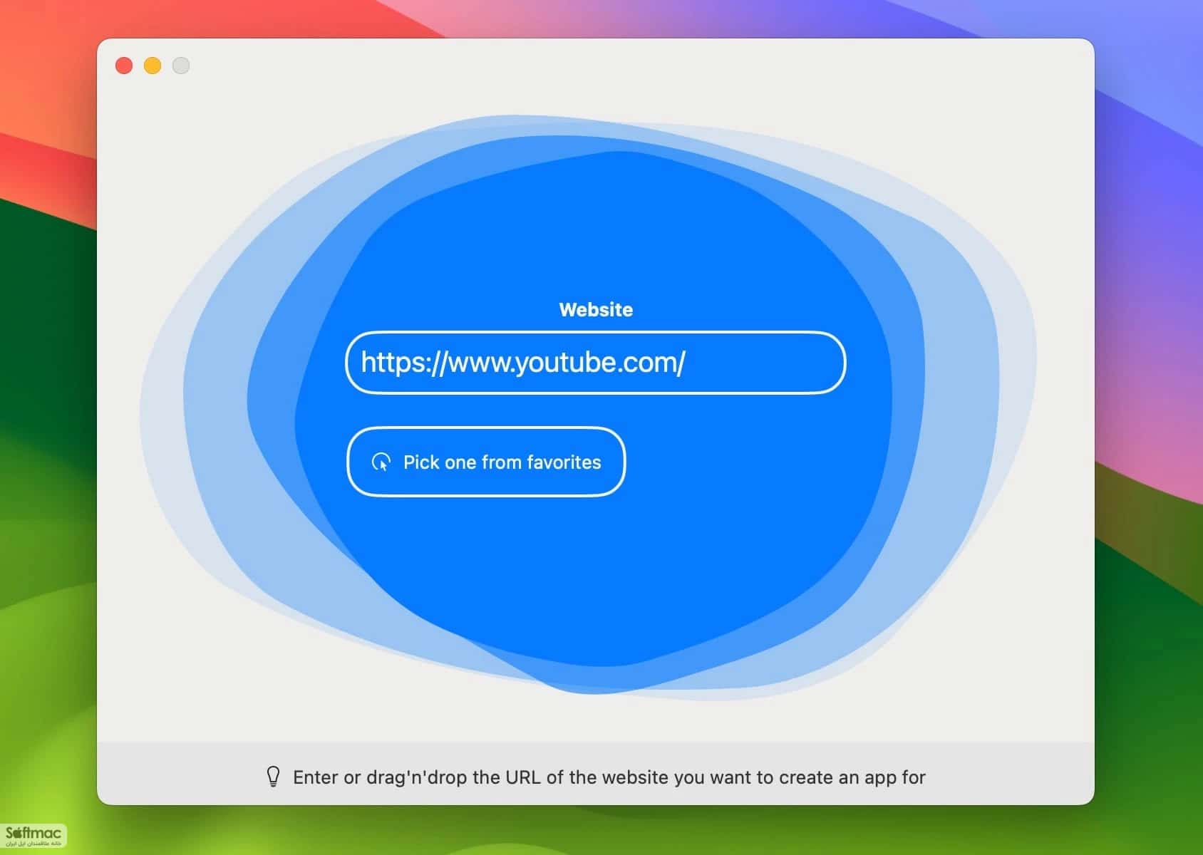 اسکرینشات 3 Web2Mac