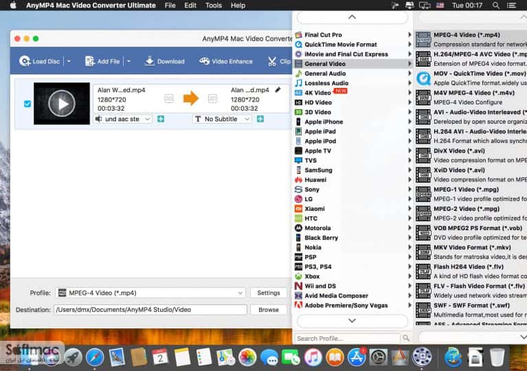 اسکرینشات 3 AnyMP4 Mac Video Converter Ultimate