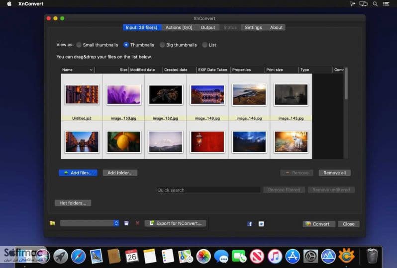 اسکرینشات 1 XnConvert