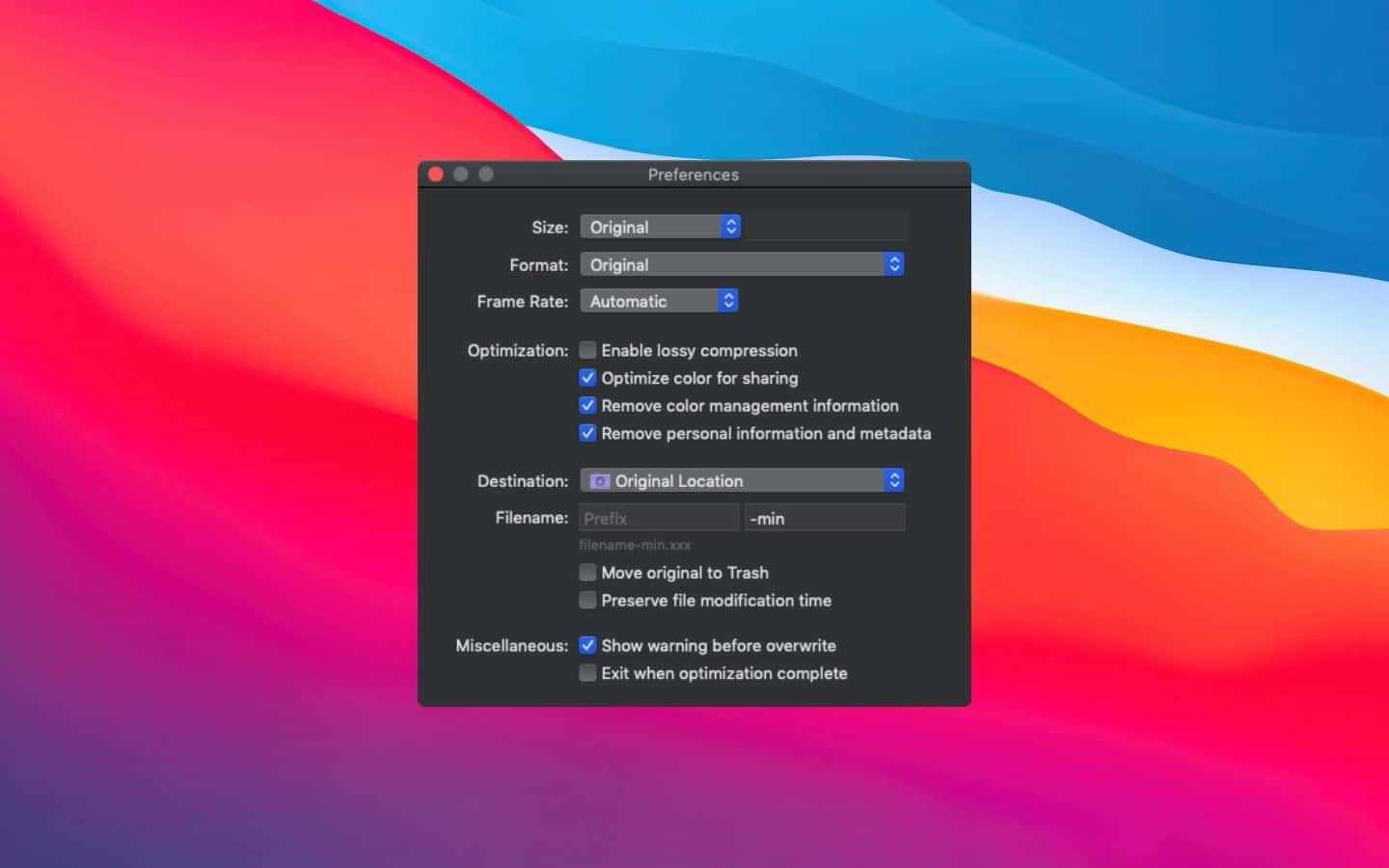 اسکرینشات 3 Optimage
