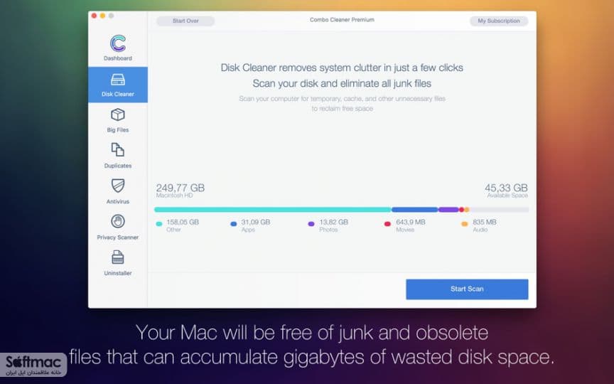 اسکرینشات 1 Combo Cleaner