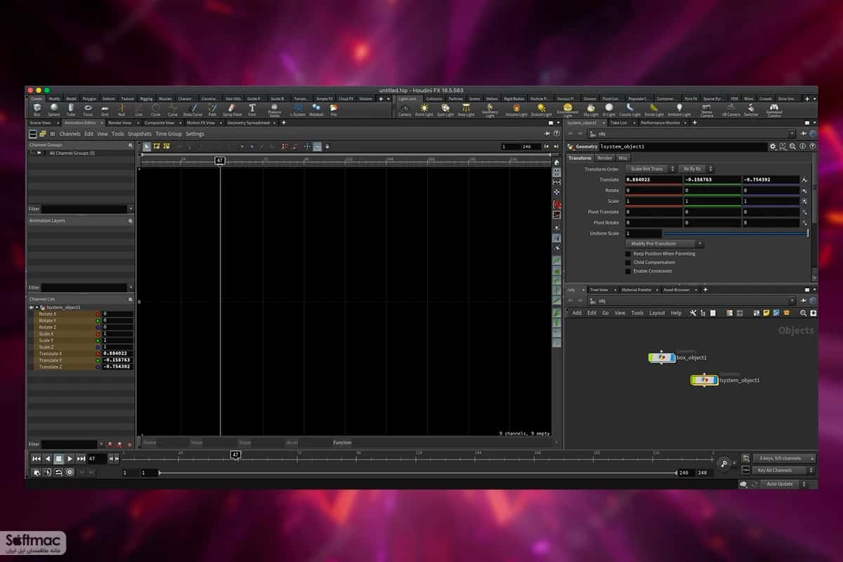 اسکرینشات 2 SideFX Houdini