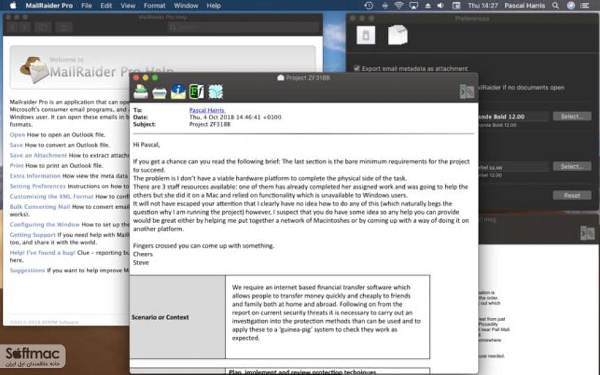 اسکرینشات 1 MailRaider Pro